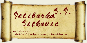 Veliborka Vitković vizit kartica